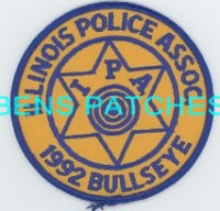 ILLINOIS,ILLINOIS POLICE ASSOCIATION 1992 BULLSEYE 1
